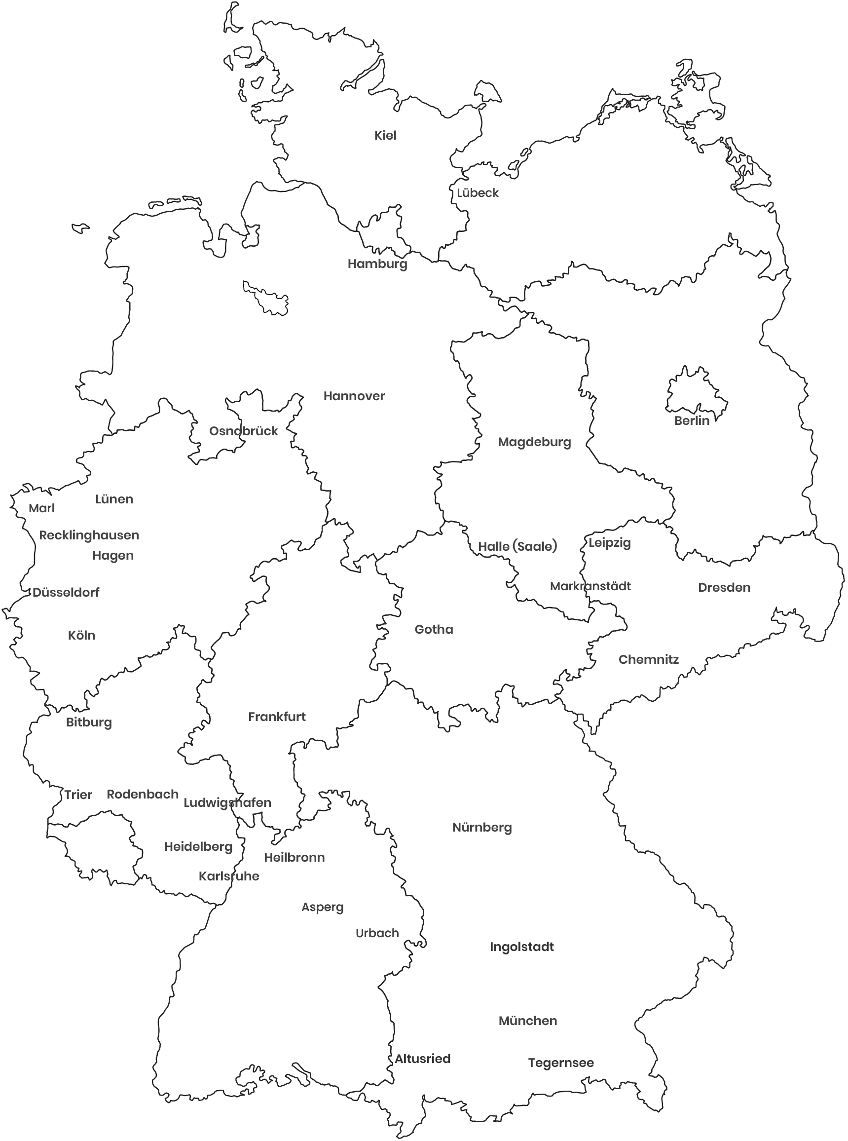 Germany Offices Map